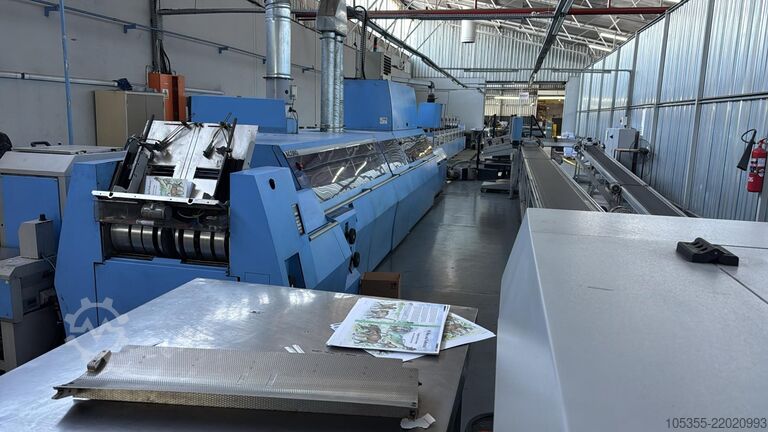Klebebindelinie mit Gazeanbringung MÜLLER MARTINI ‘Acoro A5’ Perfect Binding Line