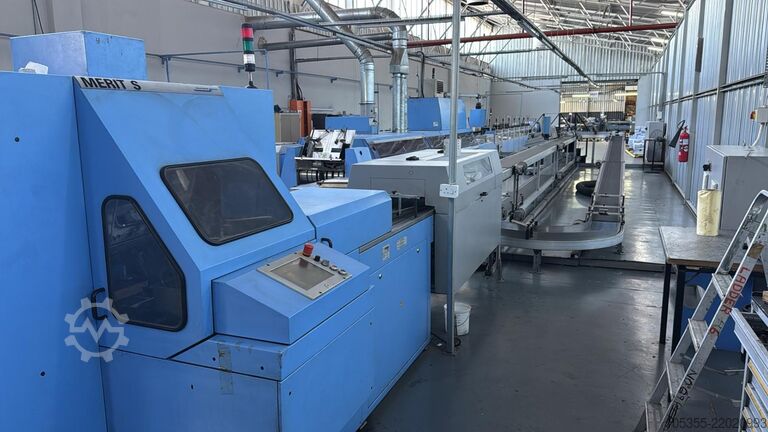 Klebebindelinie mit Gazeanbringung MÜLLER MARTINI ‘Acoro A5’ Perfect Binding Line