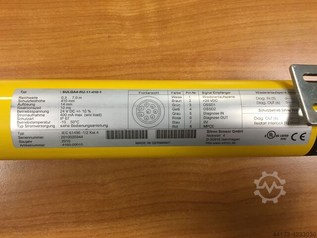 LICHTGITTER/Lichtschranke SITRON SULGA4-RU-11-410-1      + SULGA4-TU-11-4