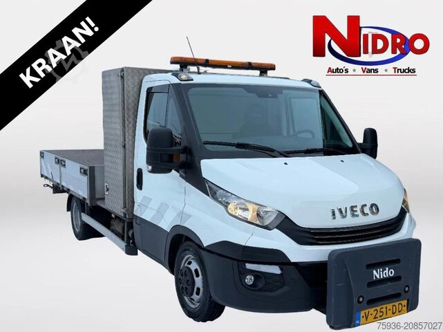Platformwagen met kraan Iveco Daily 40C18 3.0 Amco Veba 602T KRAAN Euro 6 AU...