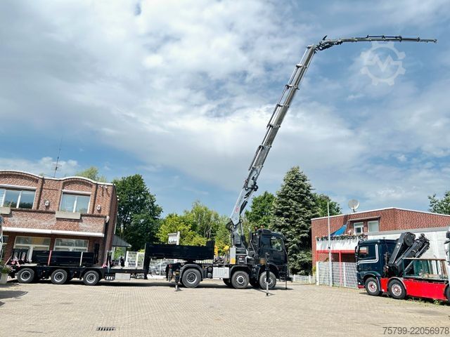 Těžkotonážní nákladní vůz MERCEDES-BENZ 2651 SZM+HIAB 638 Kran6x6 ausziehbarer Tieflader