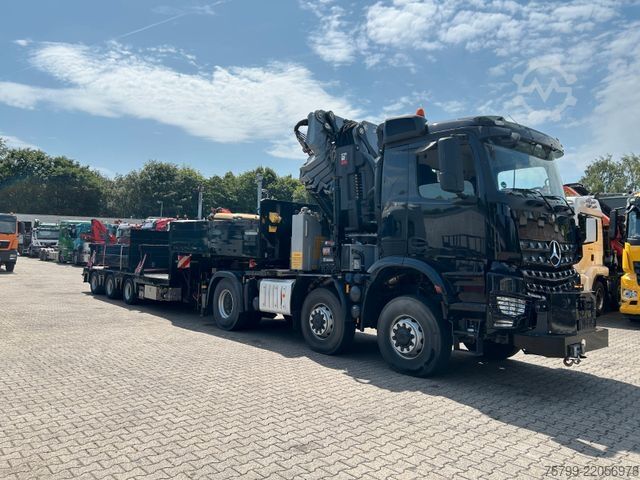 Těžkotonážní nákladní vůz MERCEDES-BENZ 2651 SZM+HIAB 638 Kran6x6 ausziehbarer Tieflader
