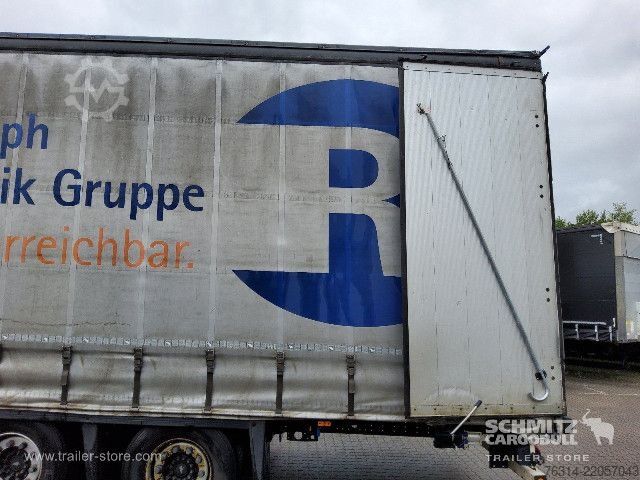 Brandalı açık yarı römork Schmitz Cargobull Curtainsider Mega Getränke
