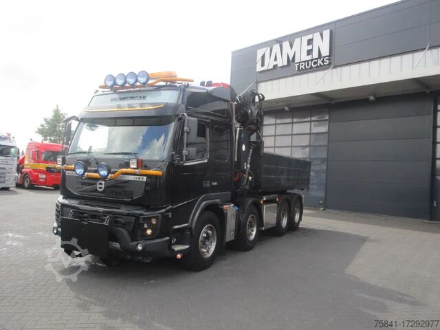 Kipper met kraan Volvo FMX 500 8x4 EFFER 255/6S + Kipper