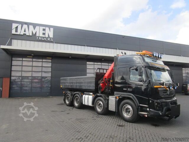 Kipper met kraan Volvo FMX 500 8x4 EFFER 255/6S + Kipper