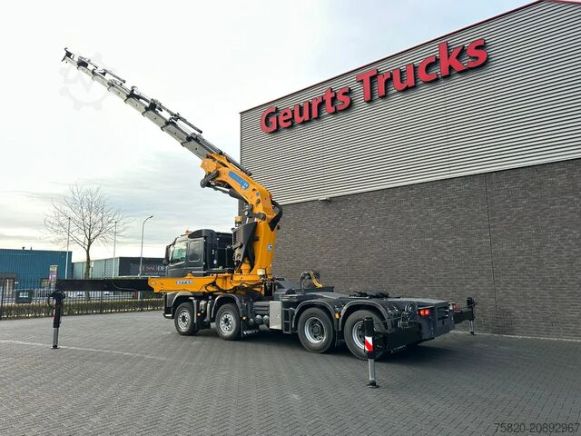 Vrachtwagen met kraan Volvo FH 480 8X4 TREKKER + EFFER 1355/8S KRAAN/KRAN/C...