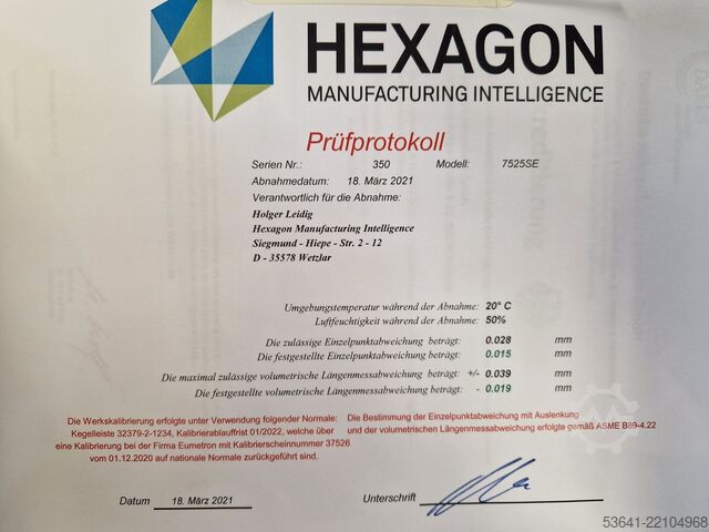 Meetarm Hexagon Romer Absolute 7525 SI
