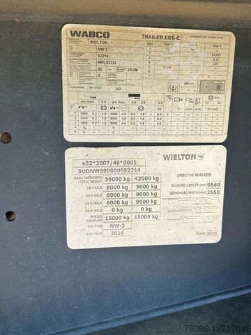 Kipper Wielton 3 assige kipper!!Milieukleppen!STUURAS/STEERINA...