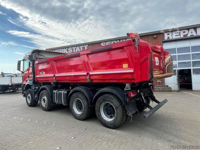 Three-sided tipper truck MAN TG-S 35.440 8x4 BB 4-Achs Kipper Bordmatik