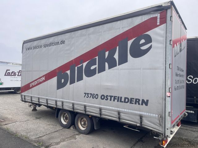 Open trailer with tarp MÖSLEIN TP 11-D Tandem Schiebeplane, Edscha
