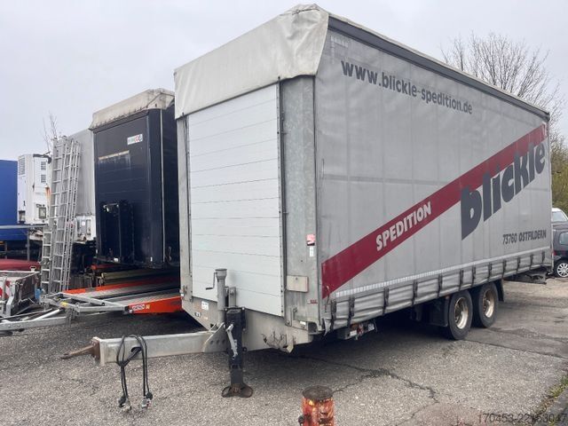 Open trailer with tarp MÖSLEIN TP 11-D Tandem Schiebeplane, Edscha