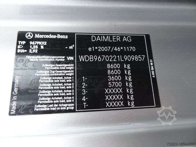 Φορτηγό με γερανό ανυψώσεως Mercedes-Benz Atego 818 Kran Palfinger 6501