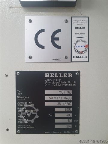 Bearbejdningscenter - horisontalt HELLER MCT160