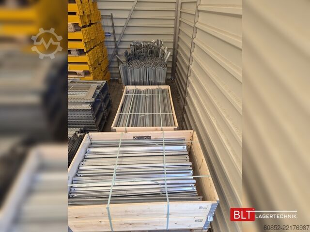 Nagy teherbírású polcos raklapállványok 14 lfm STOW Palettenregale, H: 1050cm Fachlast: 2250 kg, PNB0472, Regale