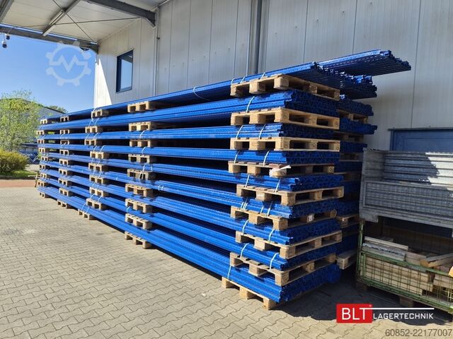 Nagy teherbírású polcos raklapállványok 30,80 lfm STOW Palettenregale, H: 1050cm Fachlast: 2250 kg, PNB0472, Regale