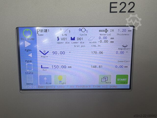 Kantbank Plooibank PRIMAPRESS 1600 x 30 Ton