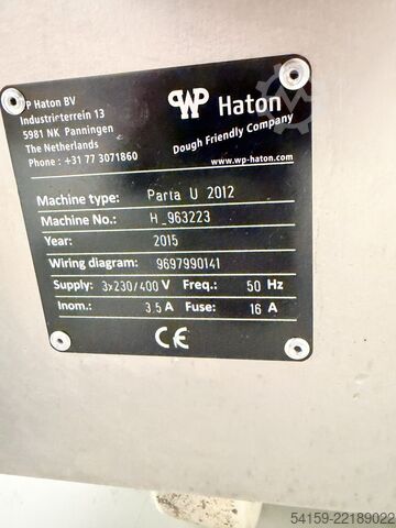 Batteuse de pâte WP Haton Parta U