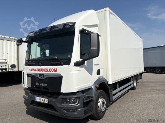 Vrachtwagen met bakwagen MAN TGM 15.250 4X2, KOFFER MIT LBW,