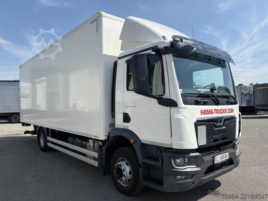 Vrachtwagen met bakwagen MAN TGM 15.250 4X2, KOFFER MIT LBW,