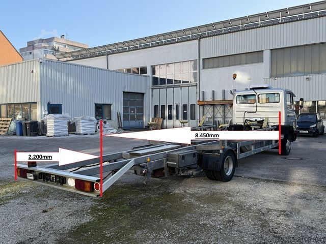 Podwozie furgonu MERCEDES-BENZ 814 Orig. 269.454km 8,45m Boot Boat Transporter