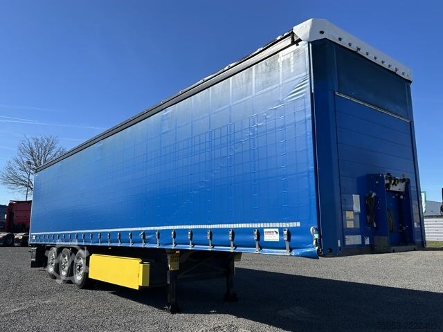 Åben sættevogn med presenning Schmitz Cargobull SCS 24 Rungentaschen Alufelgen Palettenkasten