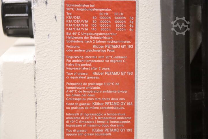 Αντλία κενού 4 kW 80 m³/h Rietschle KTA 80/1