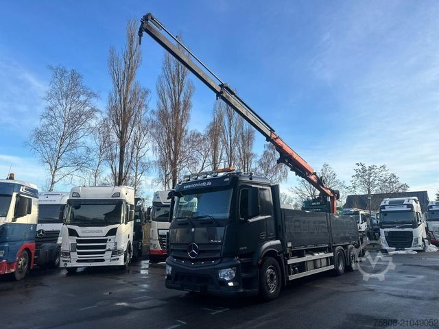Lastbilmonteret kran MERCEDES-BENZ Antos 2646 Baustoff Atlas 206.3 Lift/Lenk AHK