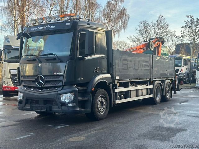 Lastbilmonteret kran MERCEDES-BENZ Antos 2646 Baustoff Atlas 206.3 Lift/Lenk AHK