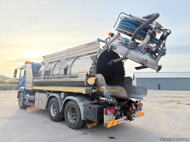 Vacuümtankwagen MAN TGA 26.400 6x4 MORO 13.700 l. ADR Edelstahl