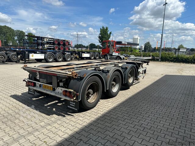 Containervervoer D-TEC FLEXITRAILER / 45FT HC MULTI / BPW + drumbrakes...