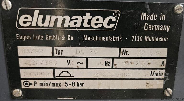 Piła ukosowa dwustronna Elumatec DG 79 Elumatec DG 79