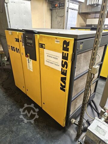 Screw compressor air compressor Kaeser BS61 37kw 6,1m3/h  7,5bar screwcompressor