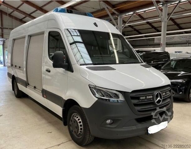 Magas tetős furgon MERCEDES-BENZ Sprinter 516 CDI Maxi Klima LED Werkstatt Rollo