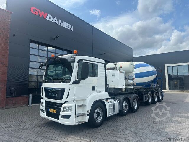 Standaard-SZM MAN TGS 26.420 6x2 + Mixeroplegger 15 m3  Euro 6