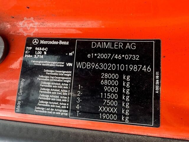 Hook arm system Mercedes-Benz Actros 2548 2648 2848 6X2 HIAB MULTILIFT HAAKARM