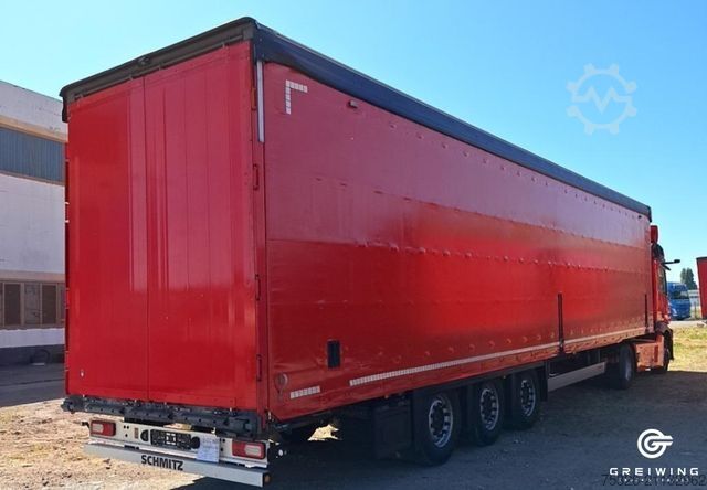 Auflieger mit Pritsche & Plane SCHMITZ CARGOBULL SCS 24/L 13.62 Mega