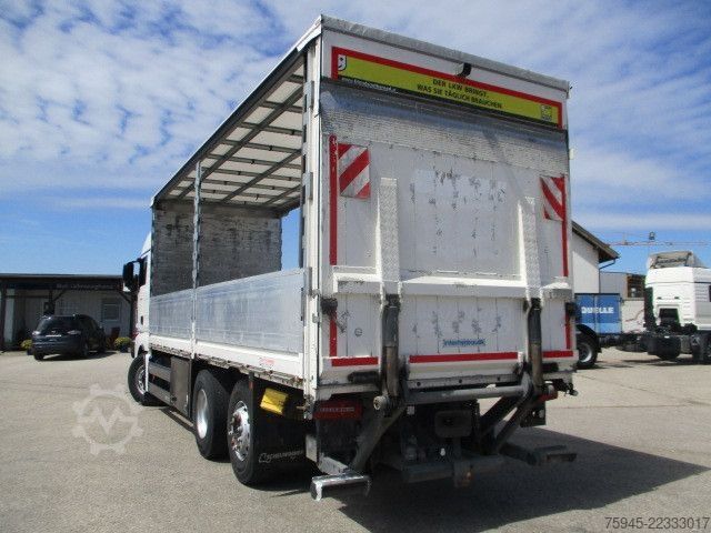 Camión plataforma con toldo MAN TGX 26.460, LBW mit 2.500 kg, Retarder