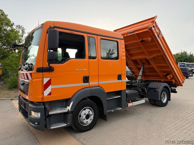 Camión volquete MAN TGL 12.250 Meiller/DoKa 6Sitze/2xAHK/Klima/EURO6