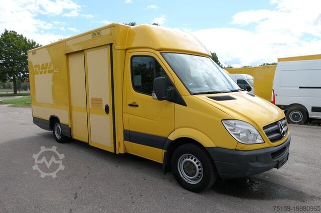 Vrachtwagen met bakwagen mercedes-benz SPRINTER 310 CDI MAXI EURO-5 KOFFER DURCHGANG REGALE KAMERA