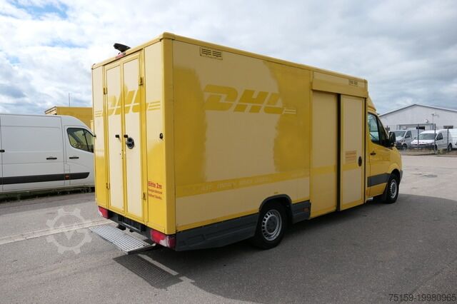 Vrachtwagen met bakwagen mercedes-benz SPRINTER 310 CDI MAXI EURO-5 KOFFER DURCHGANG REGALE KAMERA