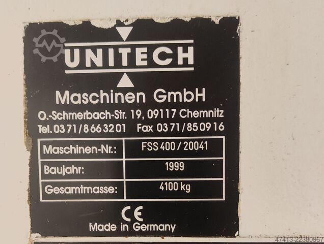 Φρέζα UNITECH FSS 400 με Siemens S7 UNITECH FSS 400
