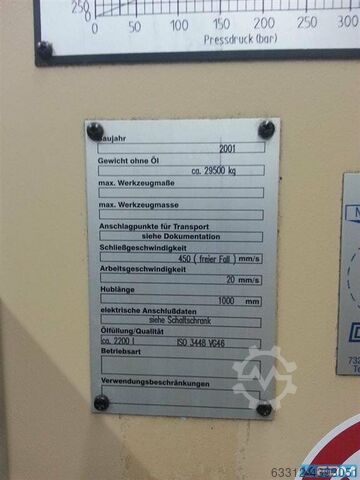 Hydraulische pers DUNKES 200 T Doppelständerpresse