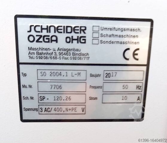 Maszyna do spinania taśmą Schneider-Ozga SO 2004 LQ