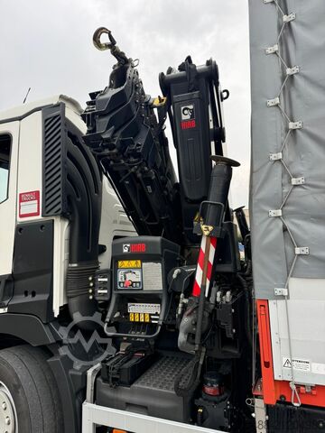 Drop side body with HIAB XS 322-6 crane Renault T 380