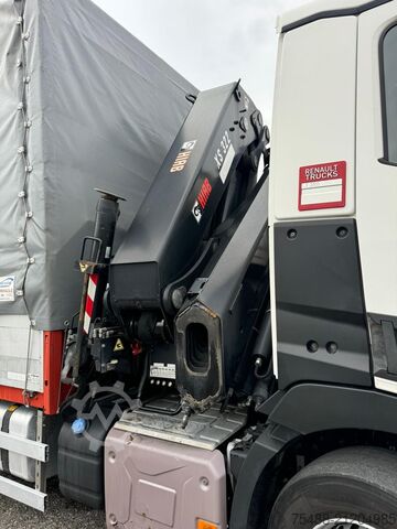 Drop side body with HIAB XS 322-6 crane Renault T 380