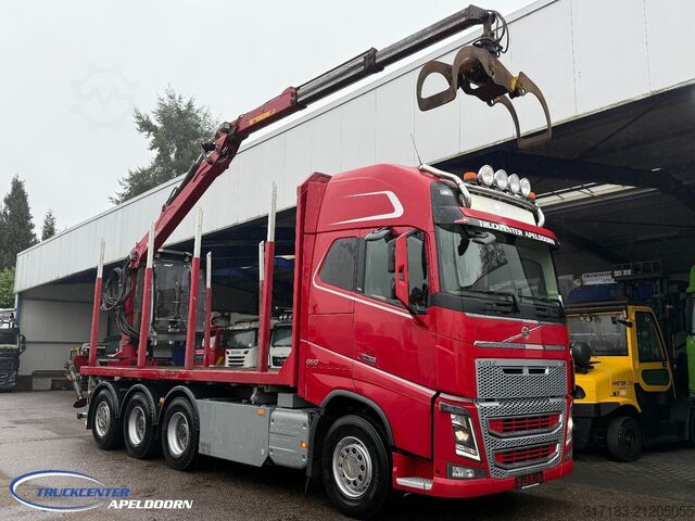 Log transporter Volvo FH 650 8x4 Reductie assen, Kesla 2112T