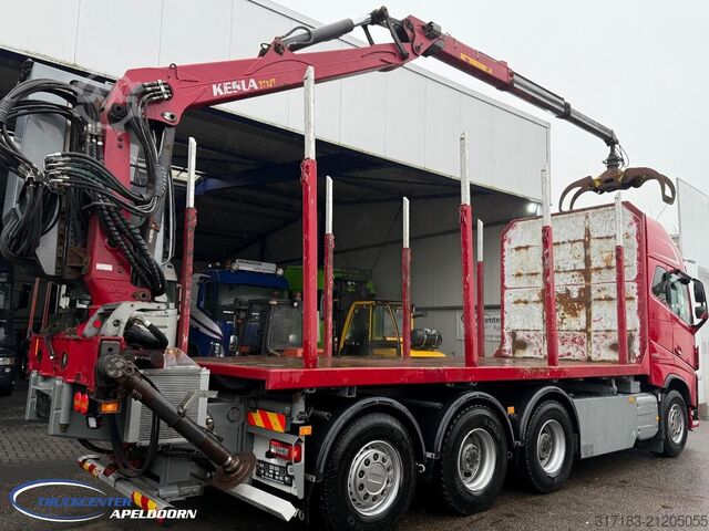 Log transporter Volvo FH 650 8x4 Reductie assen, Kesla 2112T