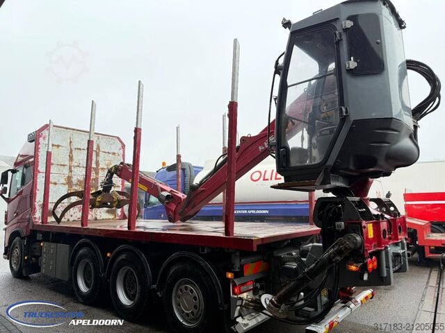 Log transporter Volvo FH 650 8x4 Reductie assen, Kesla 2112T
