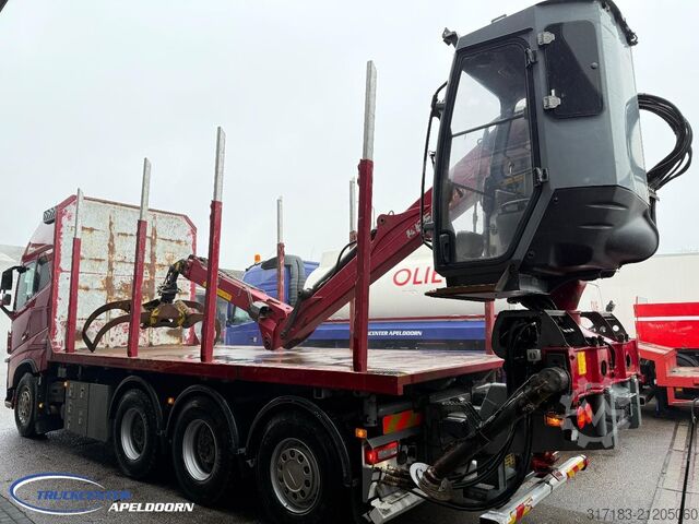 Platte bak Volvo FH 16 - 650 8x4 Reductie assen, Kesla 2112T