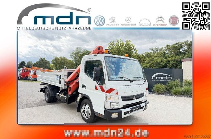 Lastbilmonterad kranbil FUSO Canter 7C15 Kipper KRAN Palfinger AHK  3to